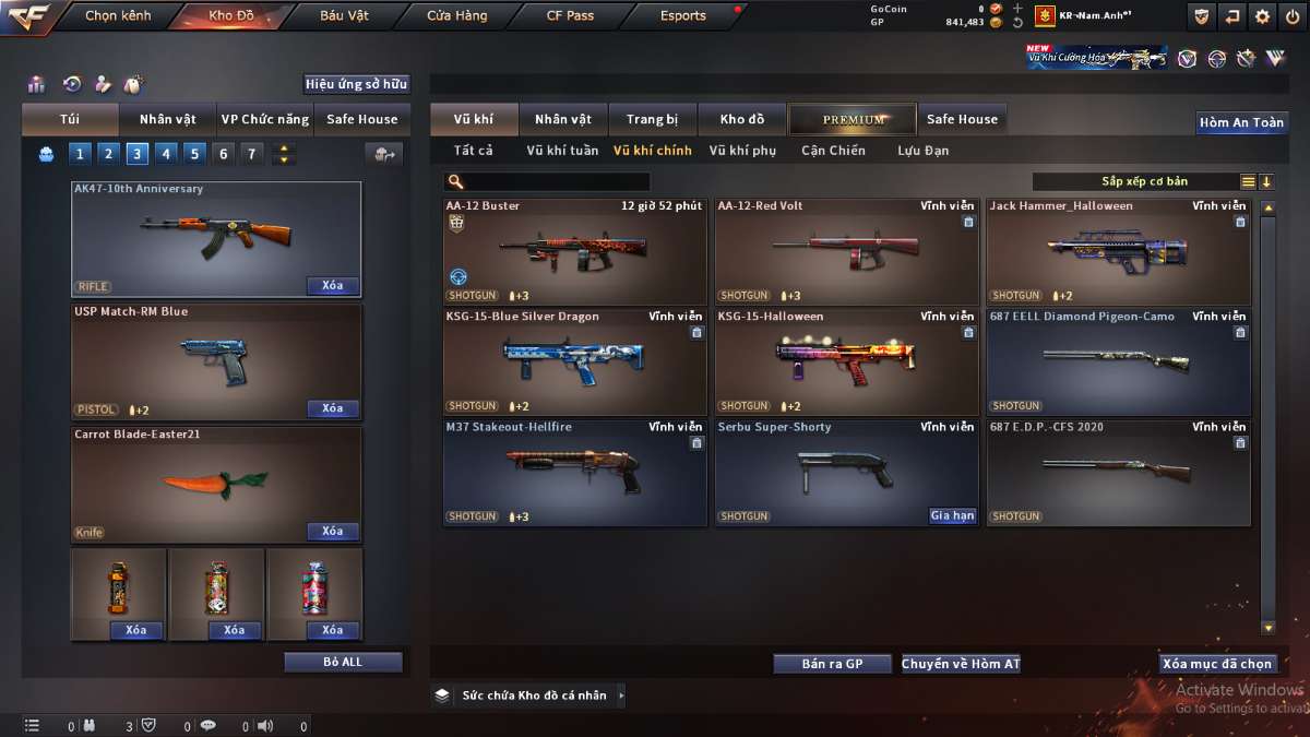 shop acc cf uy tin gia re